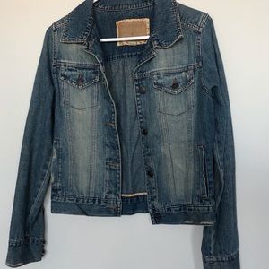 Hollister Distressed Denim Jean Jacket, M
